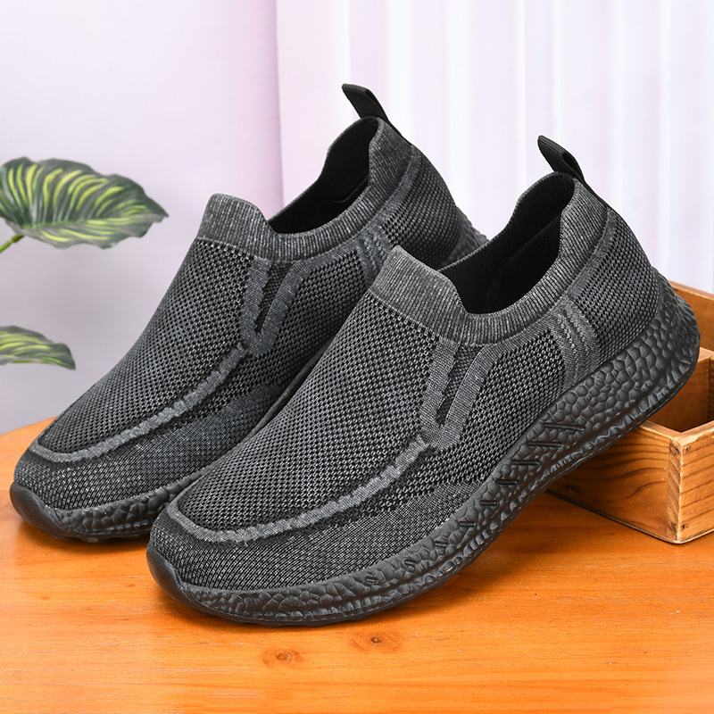 Giày lười vải nam siêu nhẹ AG0133 kiểu không dây, siêu nhẹ, chất siêu bền