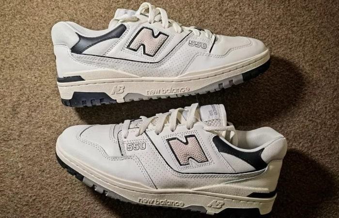 New Balance 550 Cream Black - giày đẹp cho các cặp tình nhân