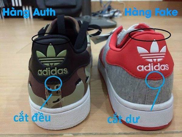 Kiểm tra giày Adidas chính hãng qua chất liệu 