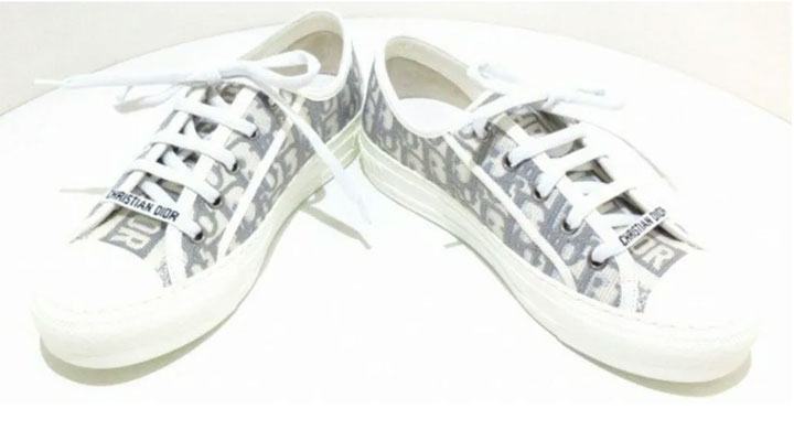 Giày Sneaker Boot Dior màu đen dây trắng nổi bật bản fake loại 1