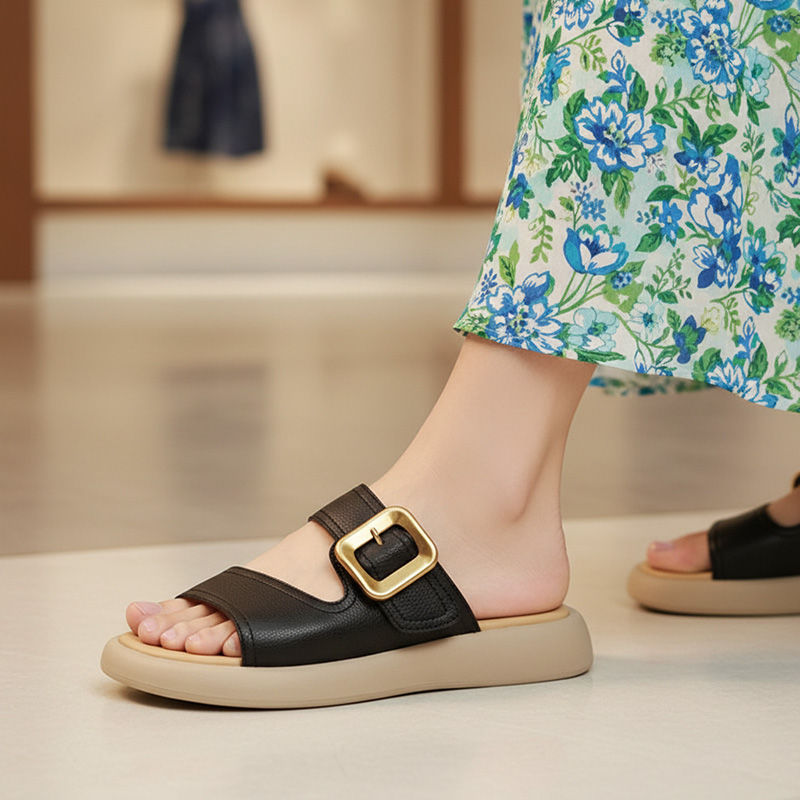 Dép Nữ Da Cao Cấp AG0327