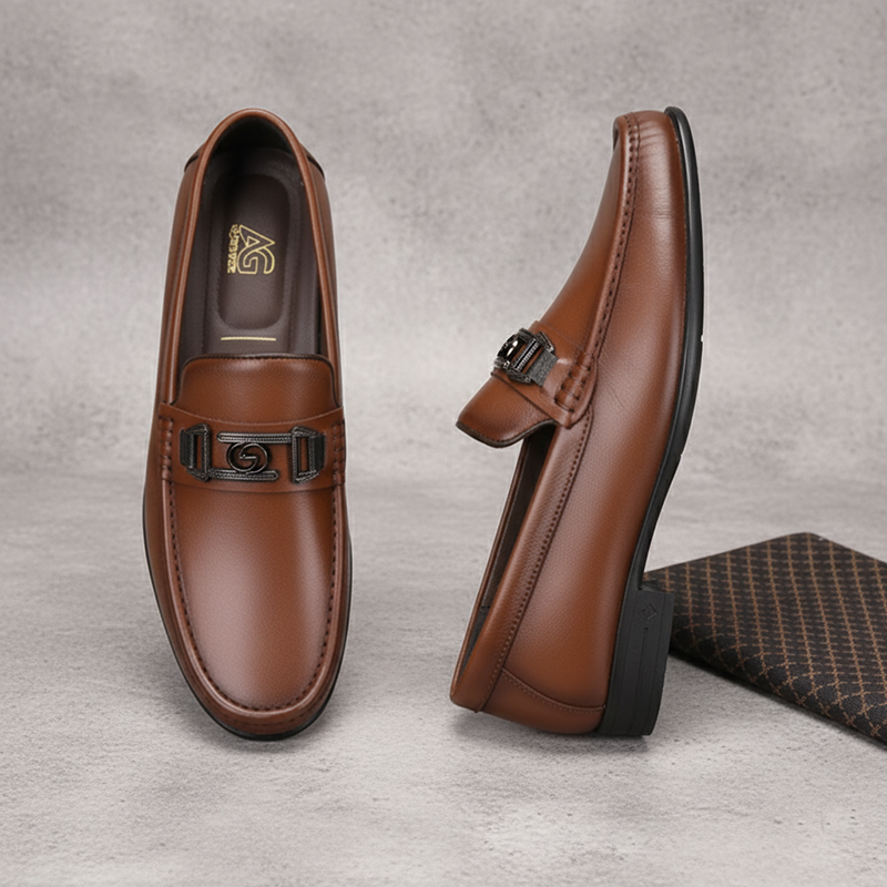 Giày Lười Da Bò Nam AG0101