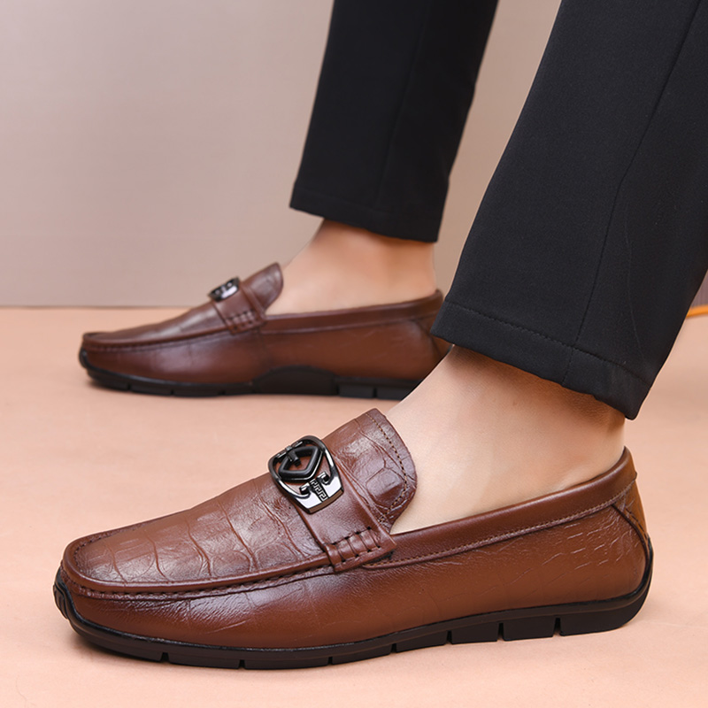 Giày Lười Da Bò Nam AG0097